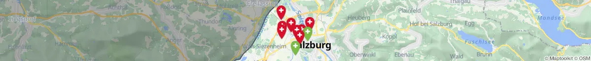 Kartenansicht für Apotheken-Notdienste in der Nähe von Liefering (Salzburg (Stadt), Salzburg)